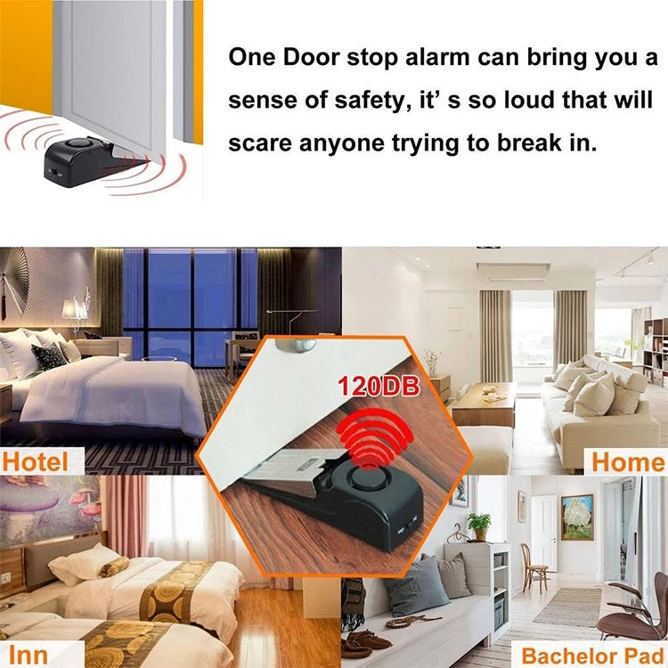 HH-MD001 Door Stop Wedge Alarm for Home and Travel HH-MD001 Door Stop Wedge Alarm for Home and Travel